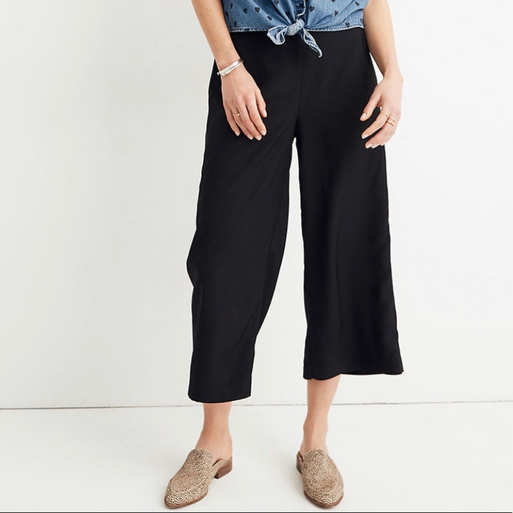 Madewell Huston black crop dress pant